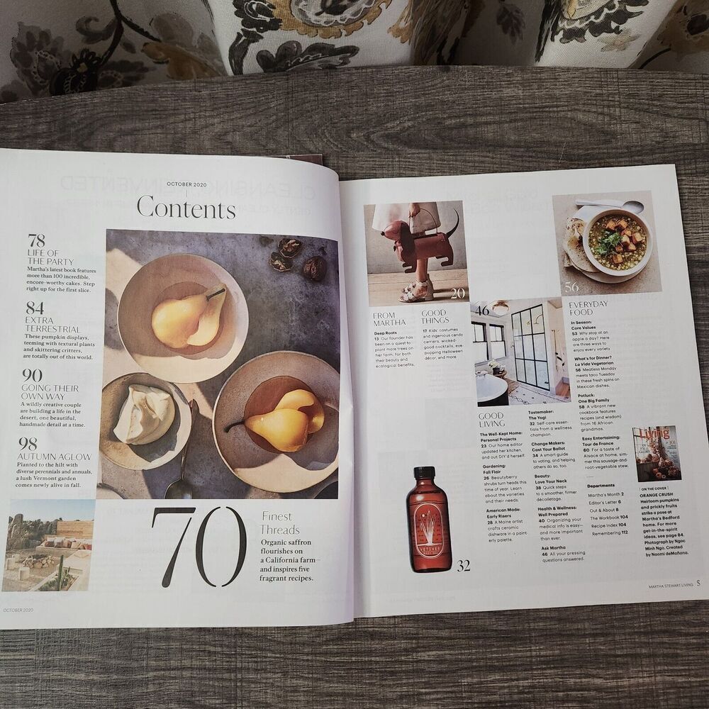 Martha Stewart Living Magazine Lot September, October 2020 Back Issue - Picture 6 of 8